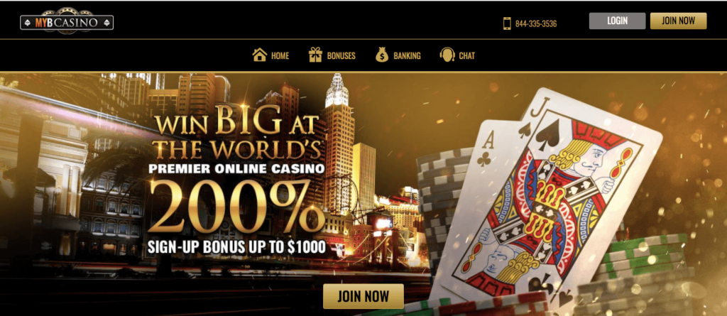 MYB Casino Welcome Bonus 