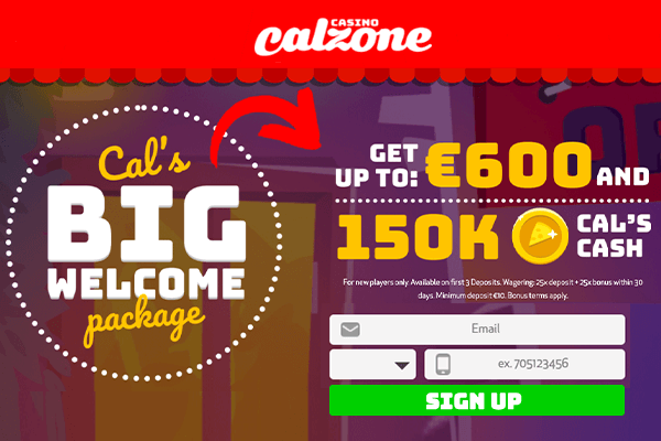 Calzone Casino Welcome Bonus