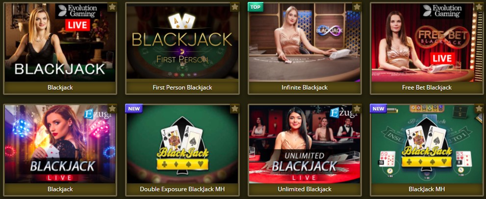 LIve Blackjack at Bollywood-Casino
