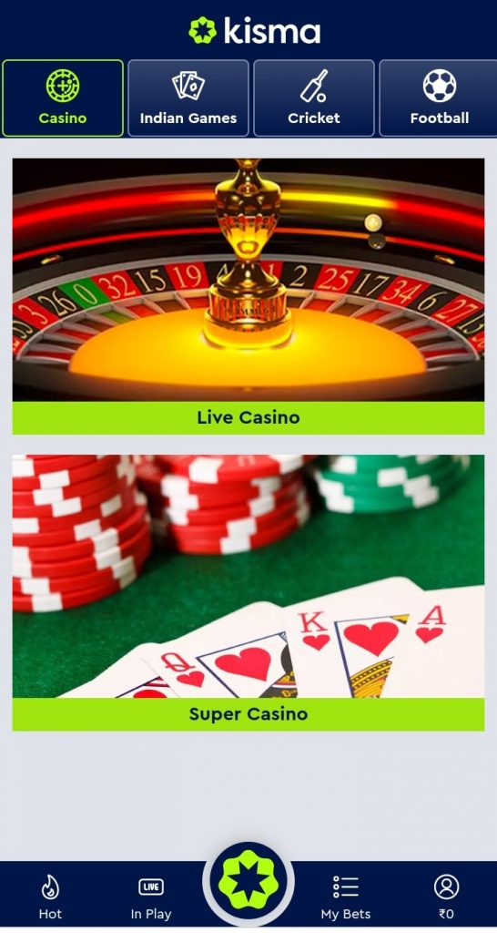 Kisma Live Casino