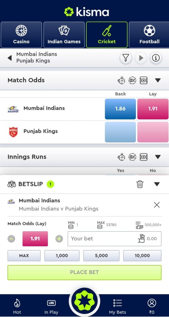 How to Place a Bet on Kisma