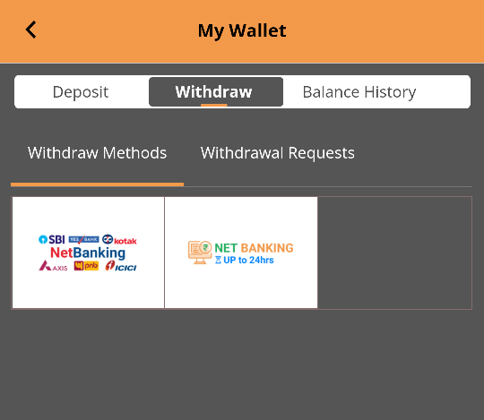 Withdrawal Methods at 9winz 