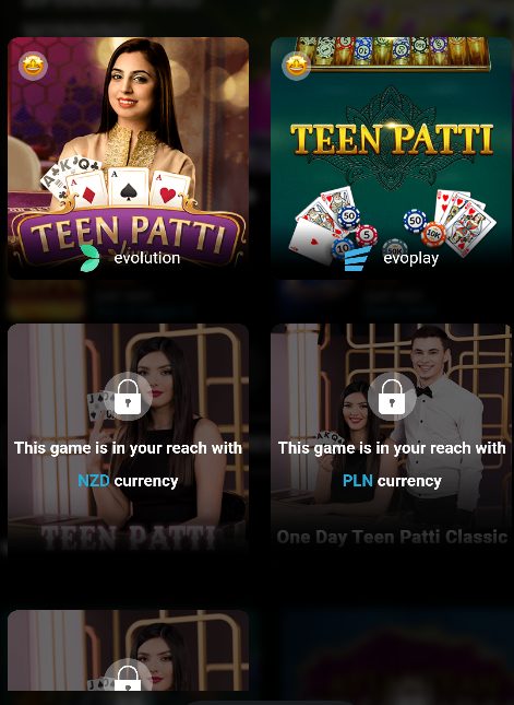 Teen Patti Game at LevelUp Casino
