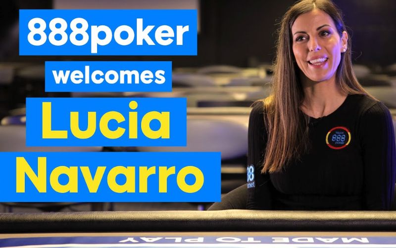 Lucia Navarro new ambassador 888poker