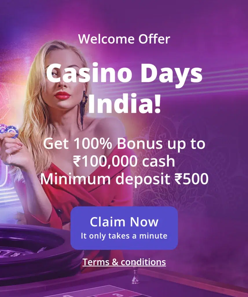 Welcome Bonus at casino days