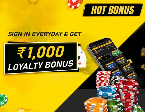 INR 1000 Loyalty Sign-In Bonus at 24kbet