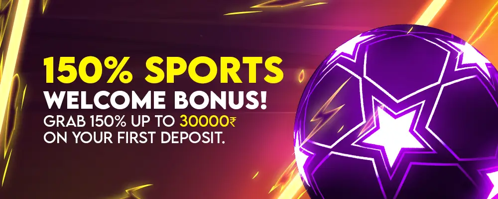 Megajeet Sports Welcome Bonus 150% up to ₹30,000