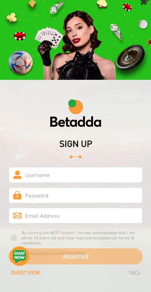 Betadda Registration