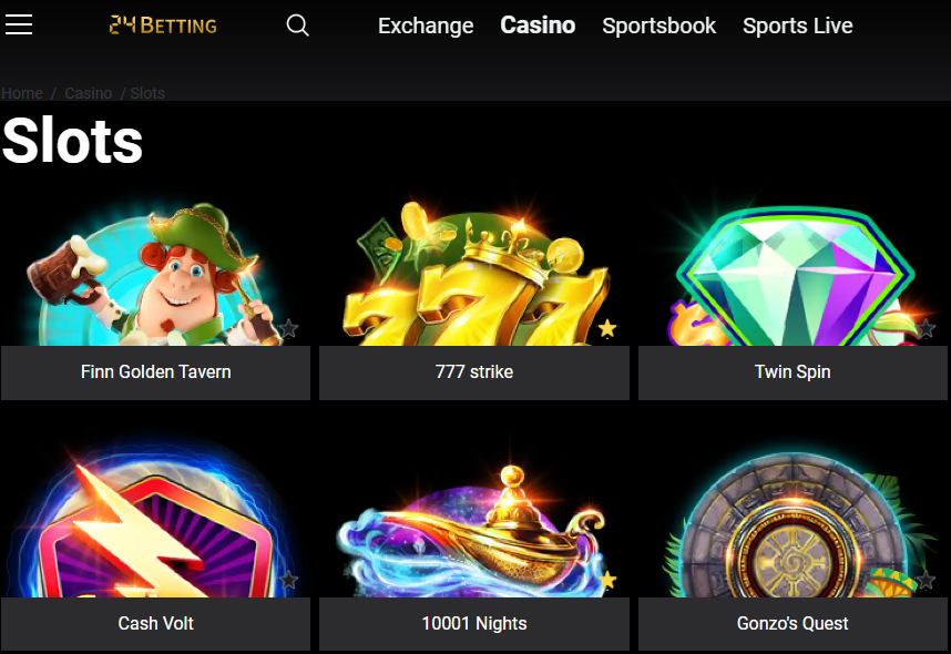 Online slots at 24 betting